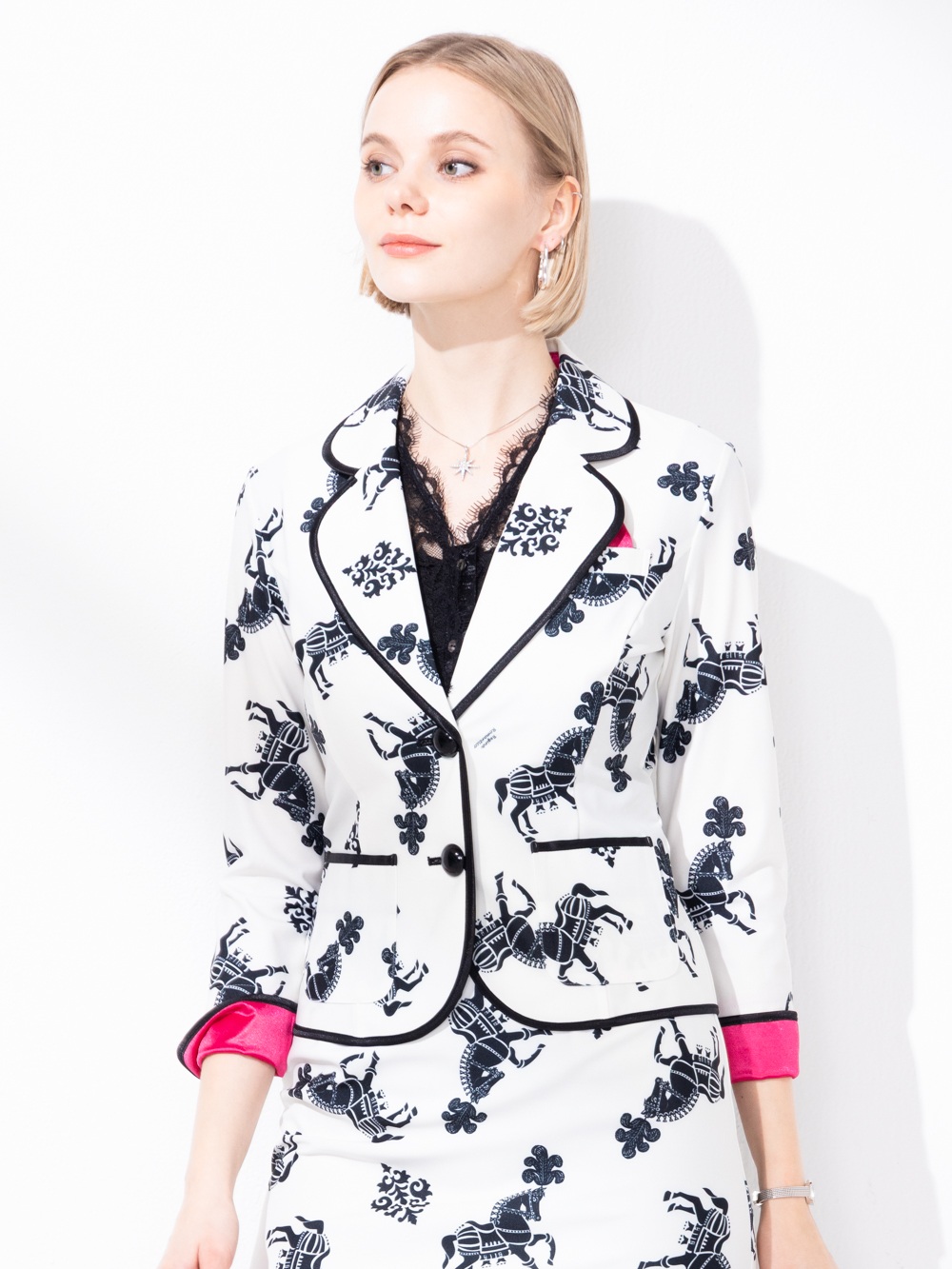 パイピングジャケット detail