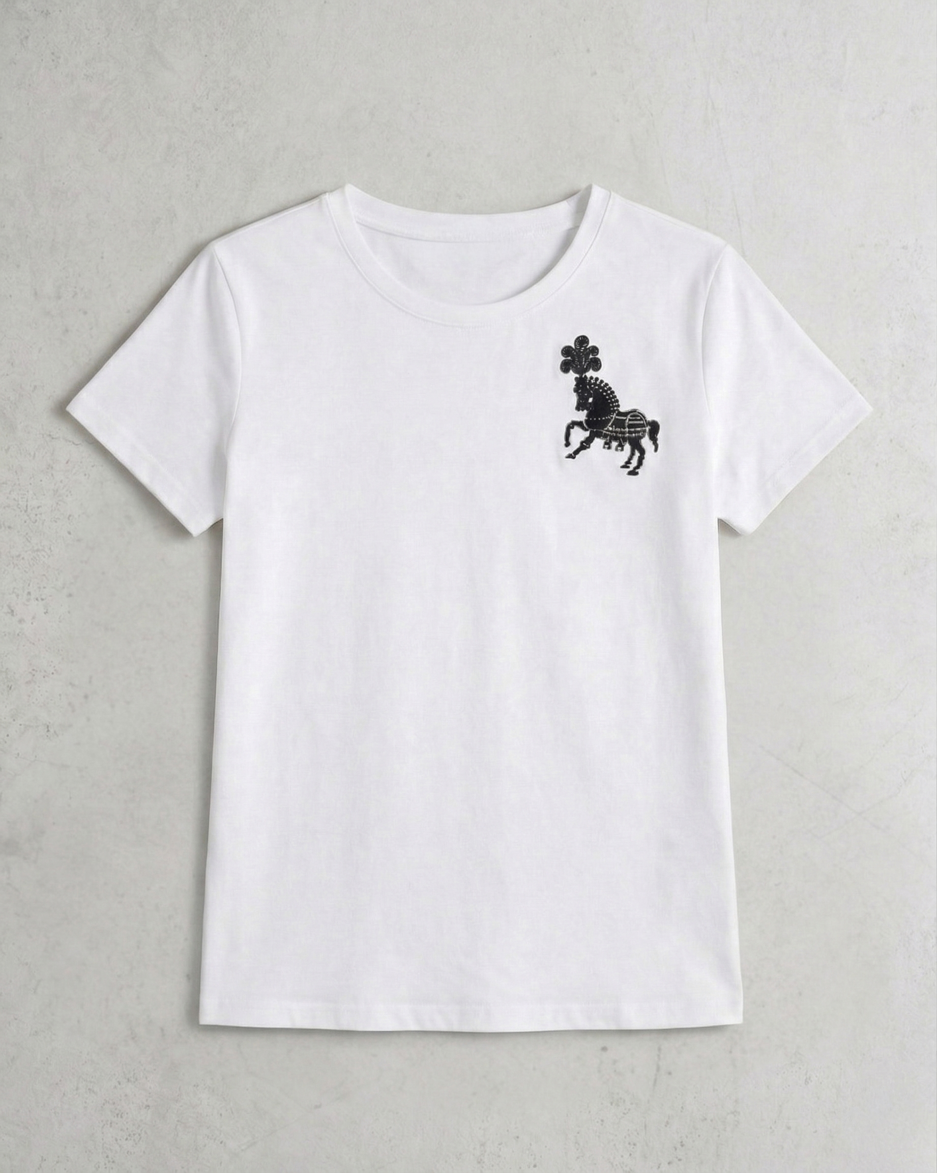 ホース刺繍Tシャツ