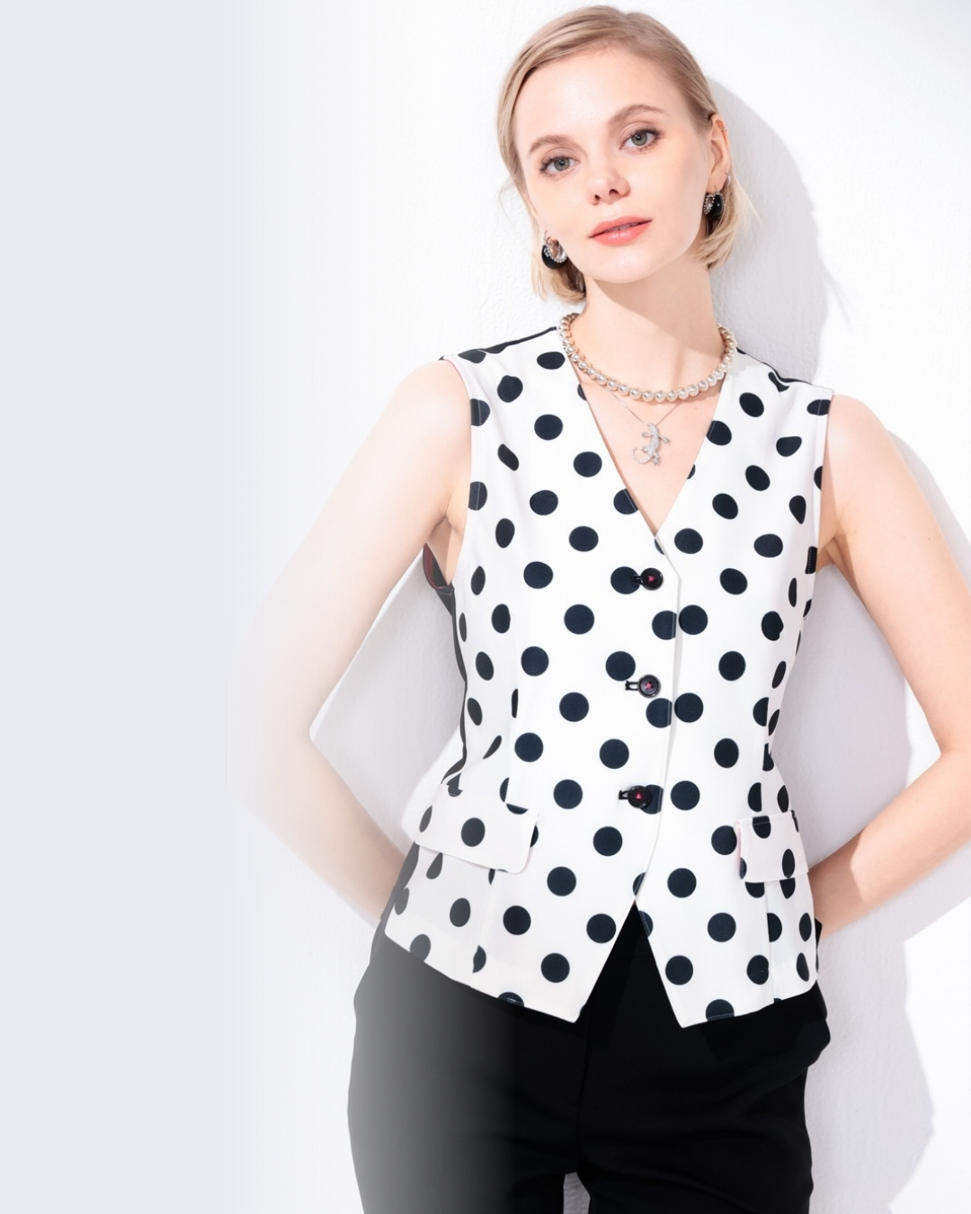 ドットベスト着用