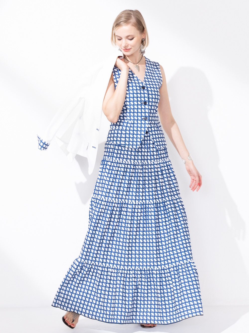 Geometric Long Skirt 1