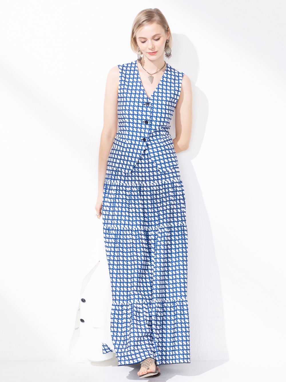 Geometric Long Skirt 2