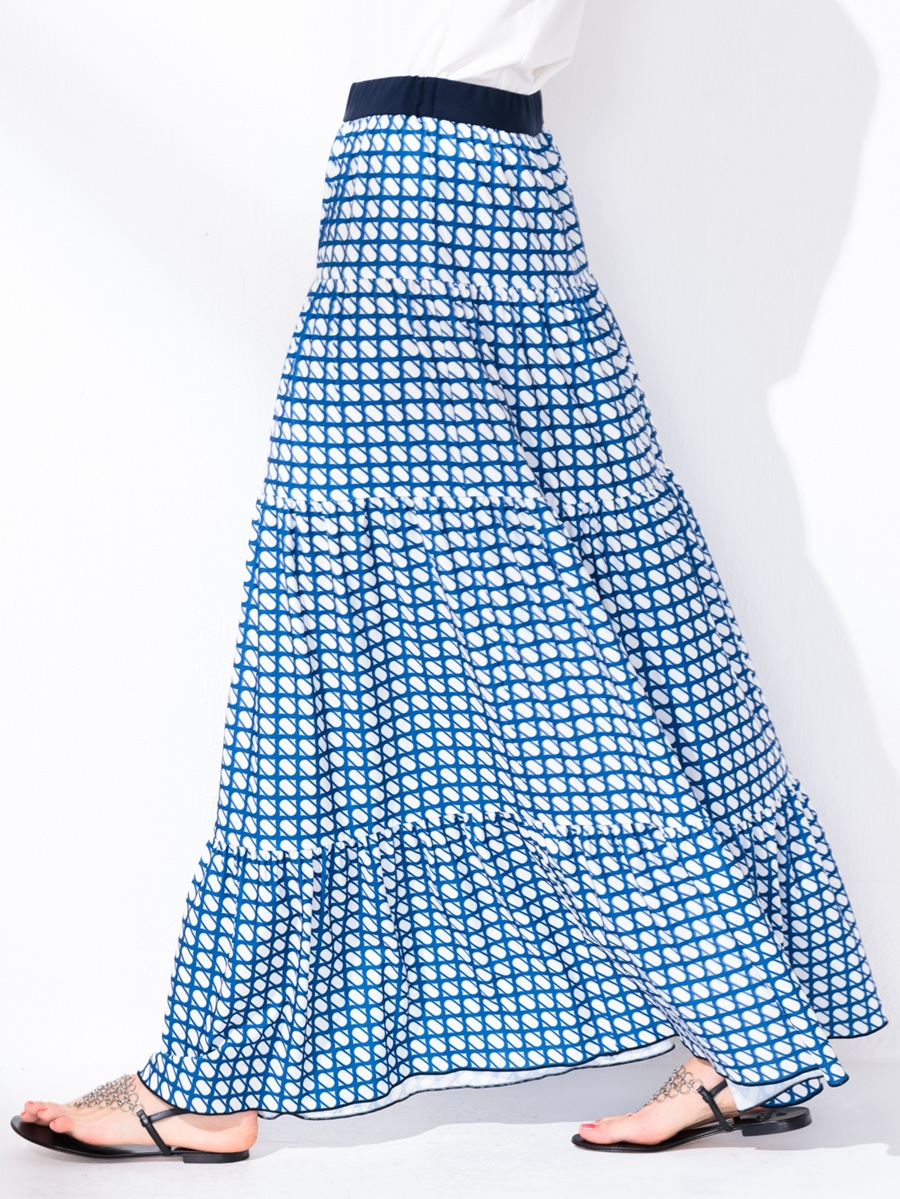 Geometric Long Skirt 3