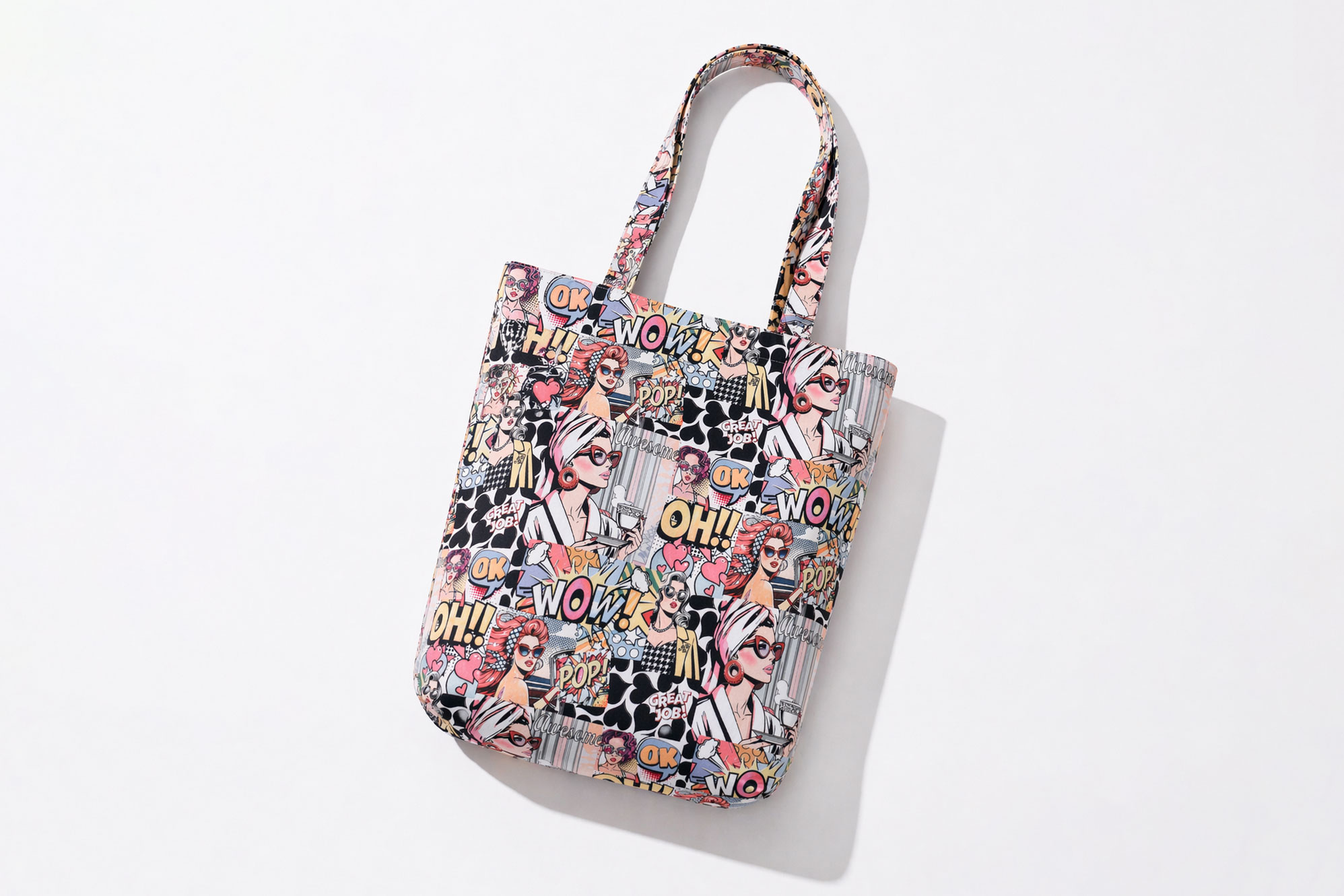 アメコミ柄エコバッグ