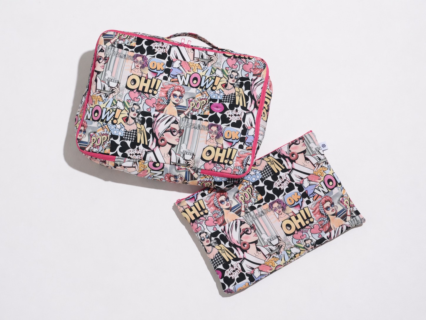 アメコミ柄トラベルポーチセット