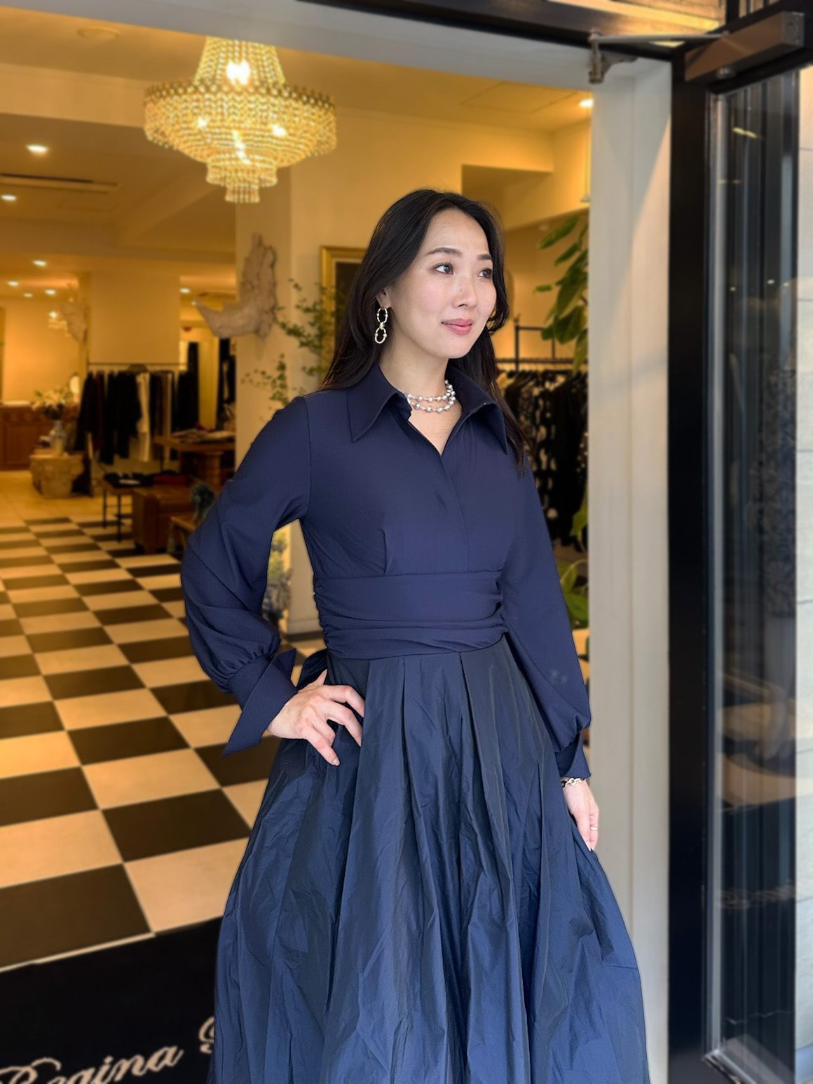 TIFFANY バルーンワンピース 着用イメージ3