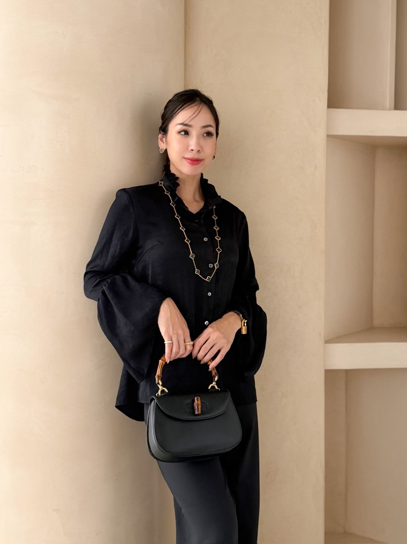 LOOK 01 ALL BLACK スタイリング 3
